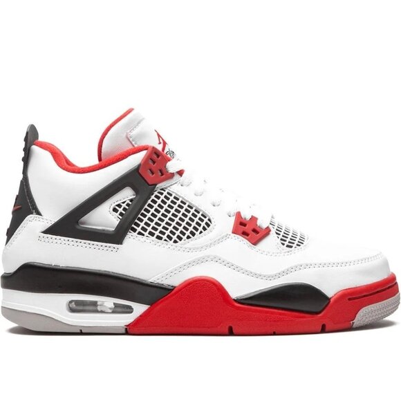 Nike Jordan Air Jordan 4 Retro "Fire Red" sneakers - Size 8.5 - Picture 1 of 7